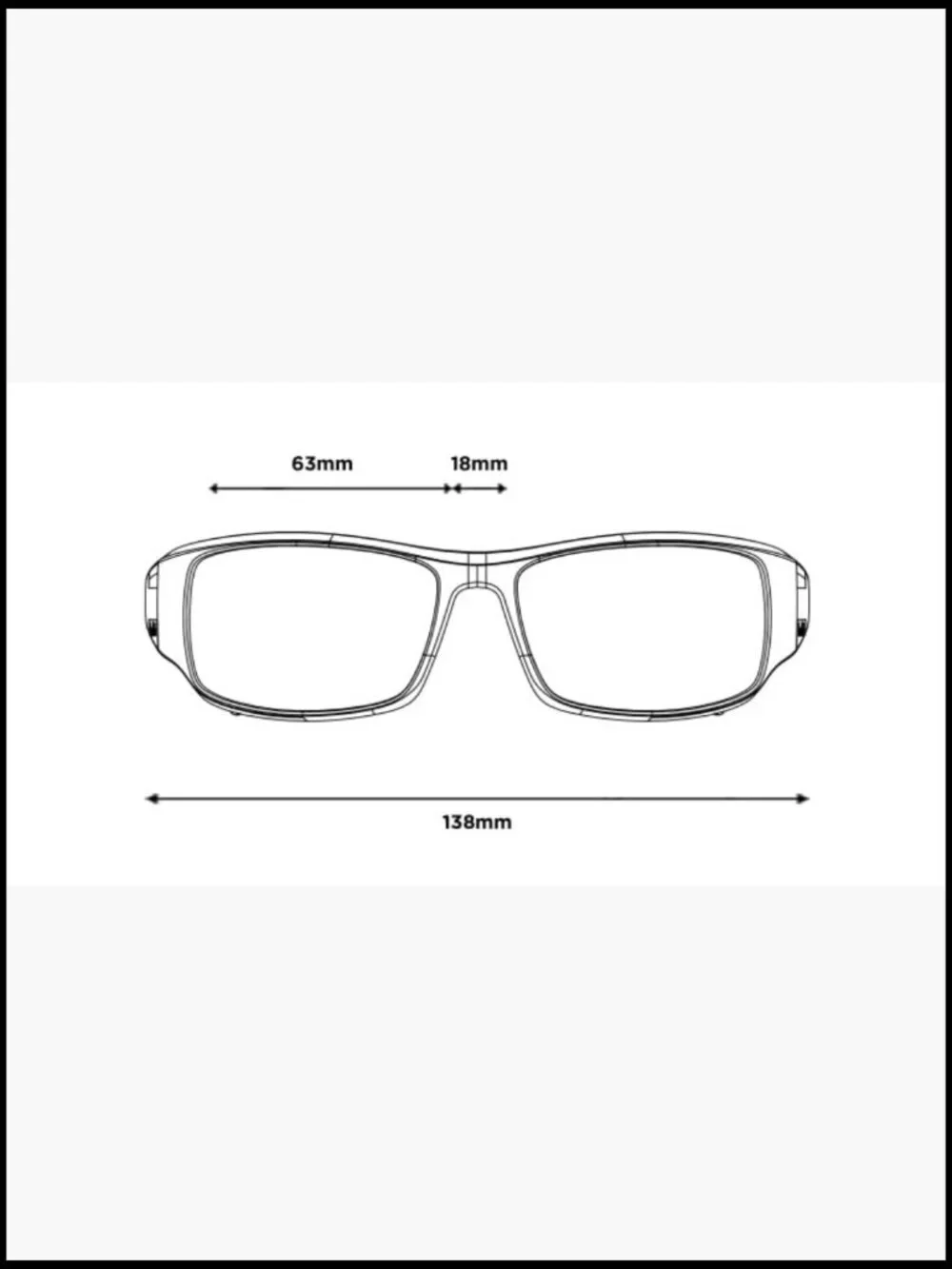 King Polarized Sunglasses – Full Frame Rectangular with Hydrophilic Grips